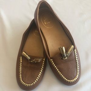 Jack Rogers Terra Tassel Leather Loafers